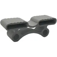 Dripio 10 rubberdopjes voor lattenbodem, grijs, afmetingen 120x40x25x8,5 mm