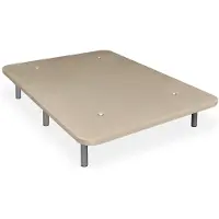 Dripio Gestoffeerde bedbodem, 105x190 cm, beige, versterkt, met 5 dwarsbalken, 6 poten
