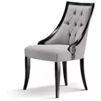 AEA Stuhl Luxus Möbel Wohnzimmer Esszimmer Holz Möbel Grau Lehnstuhl