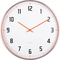 Karlsson - Wandklok Sporty Oranje