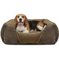 Merkloos Solidchoice - Hondenbed voor Middelgrote Honden 63x53x20cm Washable