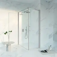 FortiFura Galeria Douchecabine - 70x120x200cm - Profiel veiligheidsglas - anti kalk - geborsteld RVS PVD SW1122475/SW797917/SW797908