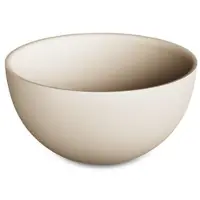 ZEZA Element Waskom - 25x25x12cm - solid surface - met afvoerplug - mat beige SW1436611/SW1477270