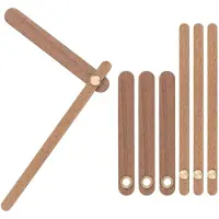 Markenlos Wijzerplaatset voor wandklok - 4-delig - voor zelfgemaakte wandklokken met een diameter van 30 cm - zwart