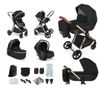 OEM Drievoudige kinderwagenbuggy voor pasgeborenen - 3-in-1 - inklapbaar - geschikt voor zwarte kinderwagens