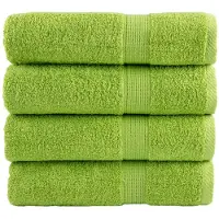 vidaXL Handdoeken SOLUND 4 st 600 g/m² 50x100 cm appelgroen