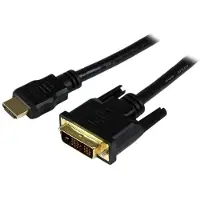 StarTech.com Câble HDMI vers DVI de 1,5 m - Cordon HDMI vers DVI-D - M/M - Noir - Plaqués or - câble vidéo - HDMI / DVI - 1.5 m