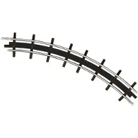 Busch H0f veldbaan rails 12323 Gebogen rails 2 stuk(s)