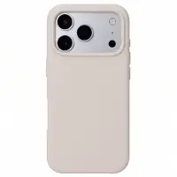 Accezz Liquid Silicone Backcover met MagSafe voor de Apple iPhone 18 Pro / 17 Pro - Stone