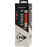Dunlop Stage 3 Tennisballen - geel/rood - 3 stuks