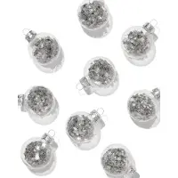 HEMA Kerstballen Glas Zilver - 9 Stuks