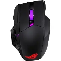 Asus ROG Spatha X 65K, rechts, optische muis, draadloos (RF) + Bluetooth + USB Type-A, 65000 DPI, zwart