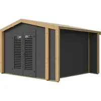 Weka Tuinhuis Killarney, 350x300 cm, antraciet, 28 mm