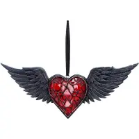Nemesis Now Nemesis - House Of Obscura - Black Winged Heart Hanging Ornament
