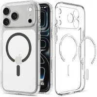 Spigen Ultra Hybrid Backcover MagSafe voor de Apple iPhone 18 Pro Max / 17 Pro Max - Clear Graphite