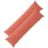 vidaXL Kussensloop 2 st HEERLEN Rood Oranje 40 x 145 cm corduroy