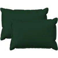 vidaXL Kussensloop 2 st HOUTEN Donkergroen 40 x 60 cm Faux Linnen