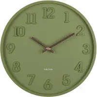 Karlsson Calma Wandklok | 30x3.8cm | Army groen
