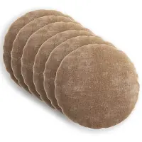 vidaXL Kussensloop 6 st HEERLEN Bruin Diam. 30 cm Chenille Stof
