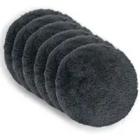 vidaXL Kussensloop 6 st HEERLEN Antracietkleurig Diam. 40 cm PV Fleece
