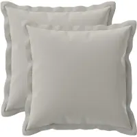 vidaXL Kussensloop 2 st HOUTEN Grijs 50 x 50 cm Polyester