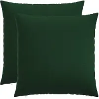 vidaXL Kussensloop 2 st HEERLEN Donkergroen 80 x 80 cm Stof