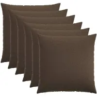 vidaXL Kussensloop 6 st HEERLEN Taupe 60 x 60 cm Stof