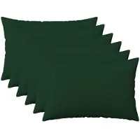 vidaXL Kussensloop 6 st HEERLEN Donkergroen 50 x 80 cm Stof
