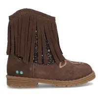BunniesJR suède enkelboots - donkerbruin - maat 25