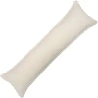 vidaXL Kussensloop HOUTEN Crèmekleurig 40 x 145 cm Bouclé