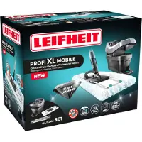 Leifheit Dweilset Profi XL Black met dweilpers en wielen