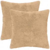 vidaXL Kussensloop 2 st HEERLEN Crèmekleurig 45 x 45 cm