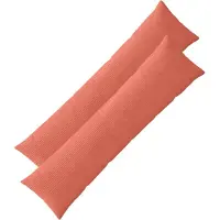 vidaXL Kussensloop 2 st ALMELO Rood Oranje 40 x 145 cm corduroy