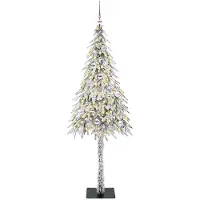 vidaXL Kerstboom met 150 LED met standaard Wit 150 cm PE en Staal