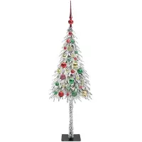 vidaXL Kerstboom met 150 LED met standaard Wit 120 cm PE en Staal