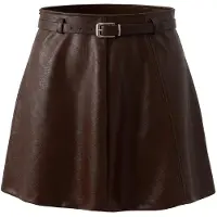 Trendyol TRENDYOLMİLLA Dames Bruin Effen Kort / Mini Pencilrokmodel Rokken