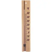 SuperMerchantEU - Houten Buitenthermometer - 20 cm - Klassiek Ontwerp - Milieu Vriendelijk