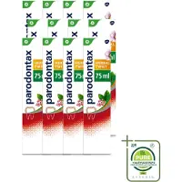 Parodontax 12 x - Tandpasta - Herbal Twist - Ginger & Mint - 75ml - Grootverpakking - Vaatwasstrips - Tandpasta - Bloedend Tandvlees - Tandplak - Gember - Munt