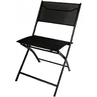 Kontrast 2x Lobos Stoelen Zwart - Opvouwbaar en Comfortabel voor Tuin & Balkon
