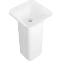 Mexen Ria vrijstaande wastafel van conglomeratie 45 x 45 cm, wit mat - 26584500