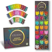 Creano BIO Thee Adventskalender – 24 Verschillende Theezakjes – Kruiden- & Fruitthee – Thee Cadeau