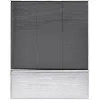 vidaXL Raamhor plissé met verduistering 80x100 cm aluminium