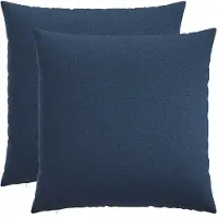 vidaXL Kussen met kussen HEERLEN 2 st Blauw Stof