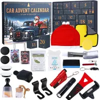 Merkloos Adventskalender met auto-accessoires, 24 dagen, ideaal voor autoliefhebbers