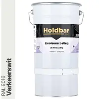 Holdbar Linoleumcoating Verkeerswit (RAL 9016) 5 Kg