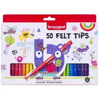 Bruynzeel Viltstiften set | 50 kleuren