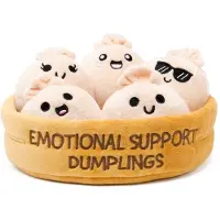 Just Play Emotional Support Dumplings - Dumpling knuffels - Kawaii Pluche set