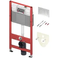 Tece basis - Wandclosetframe, inclusief spoelreservoir, bedieningsplaat en geluidsisolatie, bouwhoogte 1112 mm