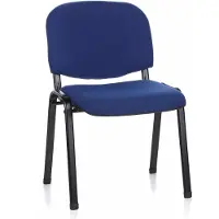 Hjh OFFICE XT 600 - Vergaderstoel / bezoekerstoel Zwart / Blauw