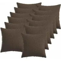 vidaXL Kussensloop 12 st HEERLEN Taupe 40 x 40 cm Stof